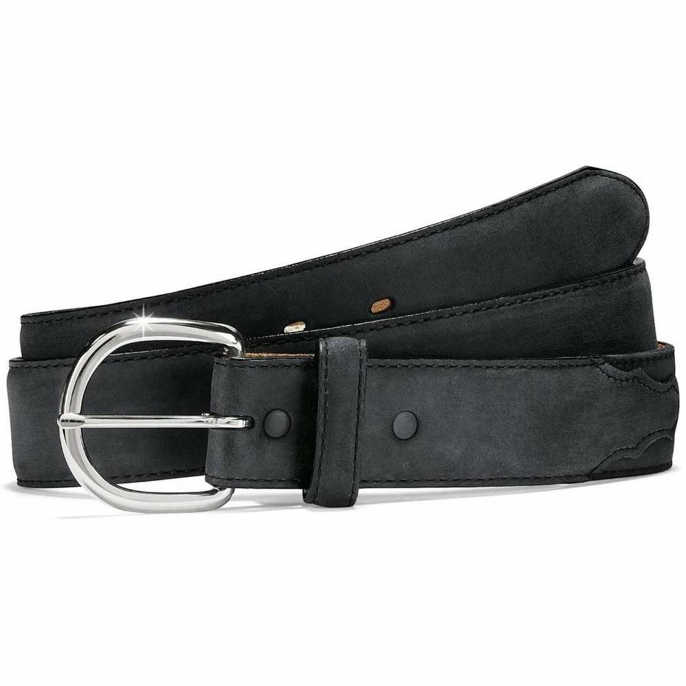 NEW JUSTIN men's classic western belt in black